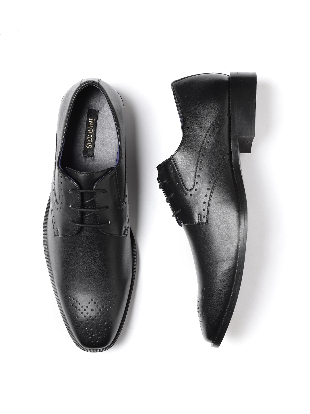 invictus black formal shoes