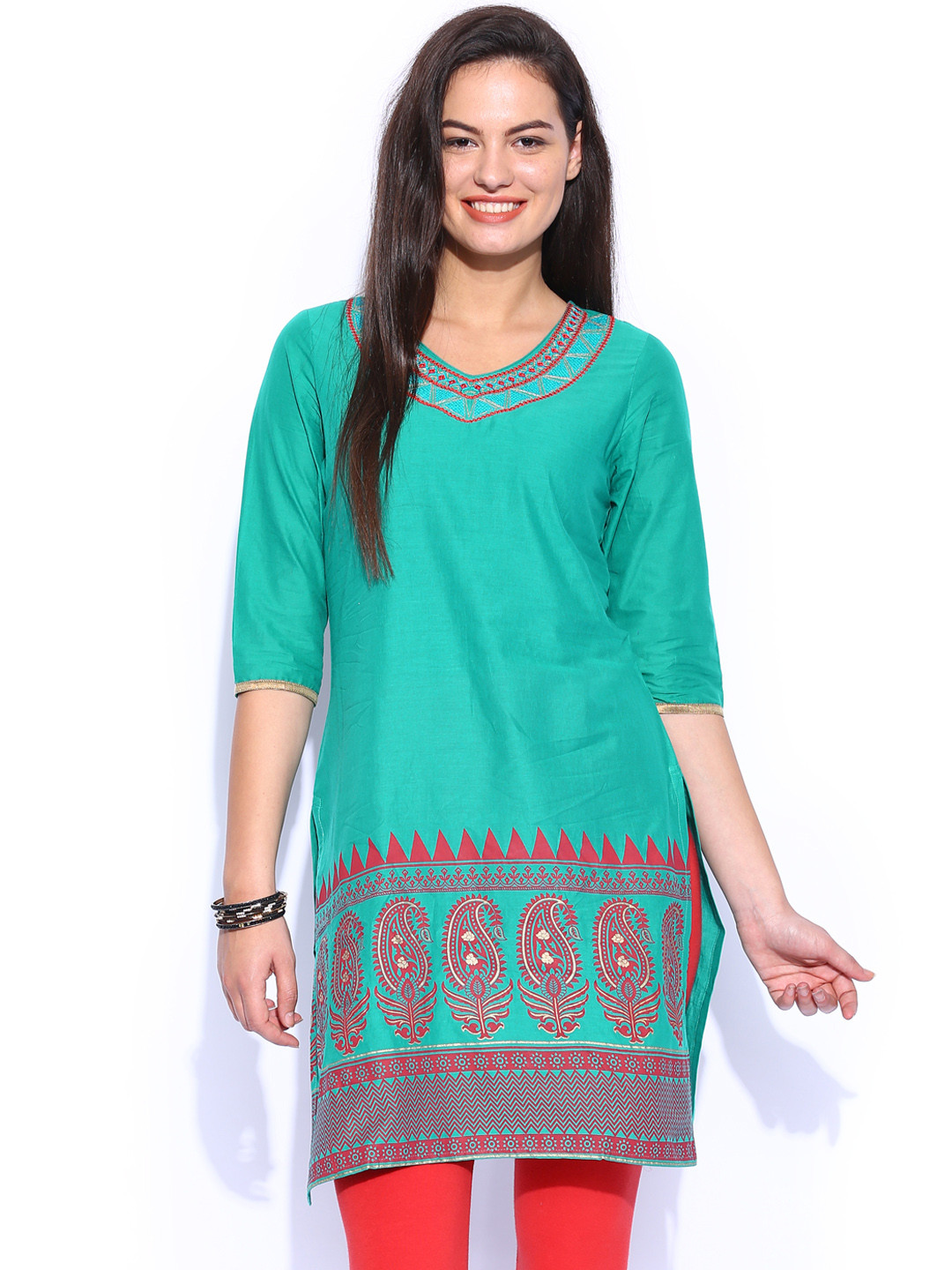 Buy Aaboli Green Kurta Kurtas for Women 1028924 Myntra
