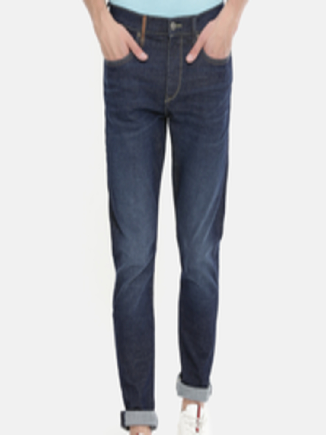 Buy Lee Men Blue Anton Slim Fit Mid Rise Clean Look Stretchable Jeans ...