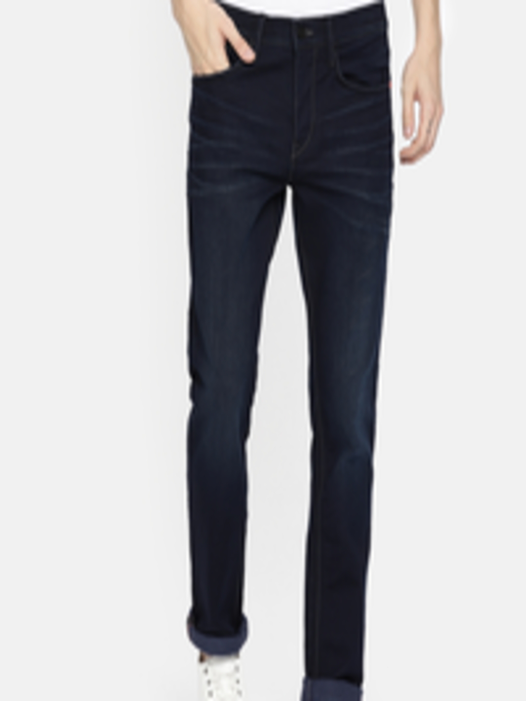 Buy Lee Men Blue Travis Slim Fit Mid Rise Clean Look Jeans - Jeans for ...
