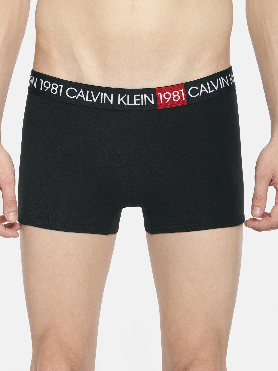 Buy Calvin Klein Underwear Men Black Solid Trunks NB2050001 Trunk for