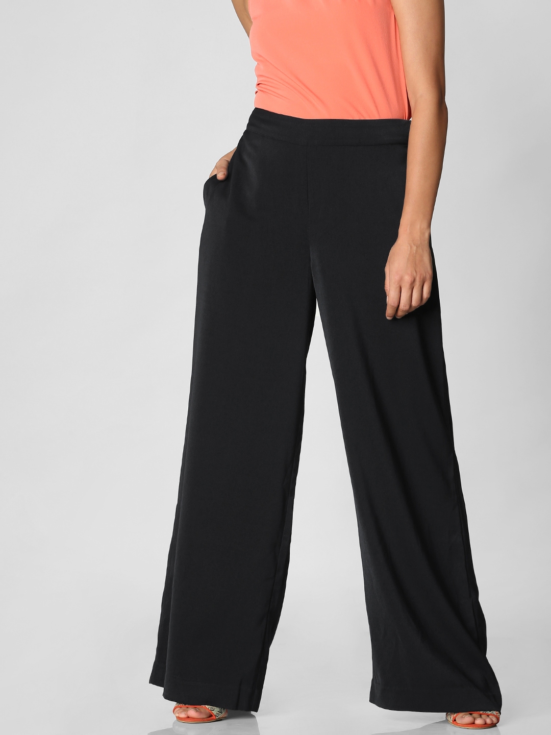navy blue bootcut trousers