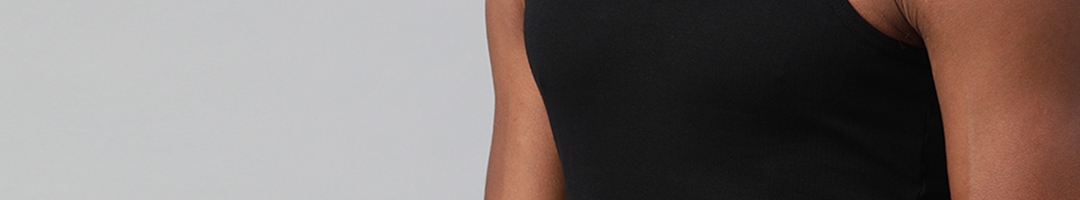 Buy FCUK Men Solid Black Gym Vest FVT01 - Innerwear Vests for Men ...