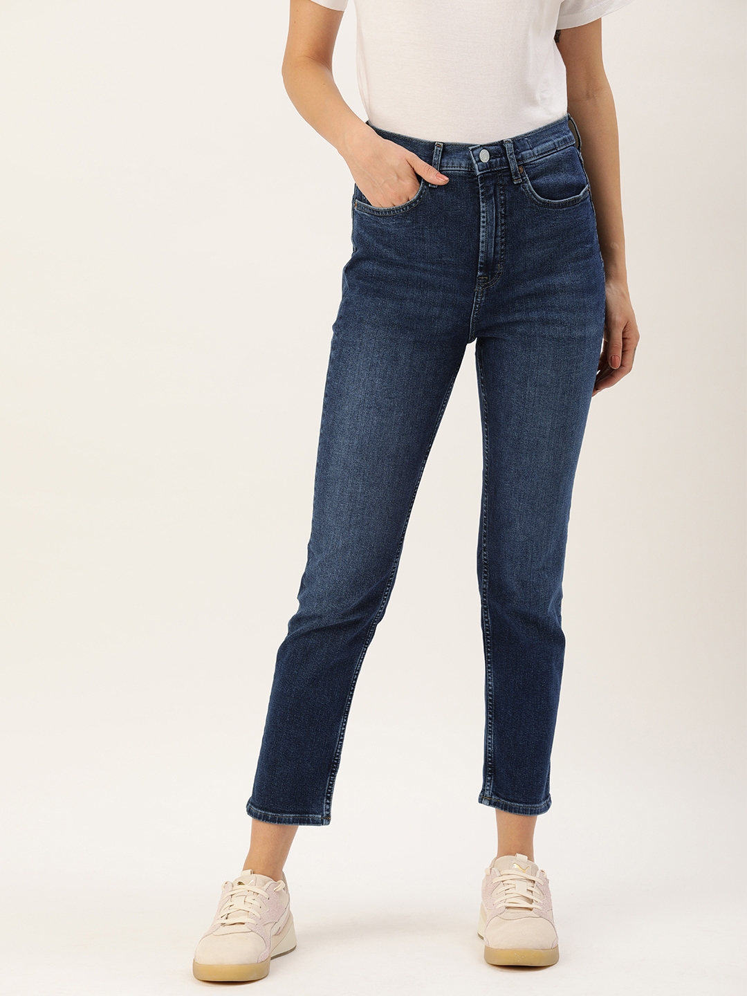 high rise cigarette jeans gap