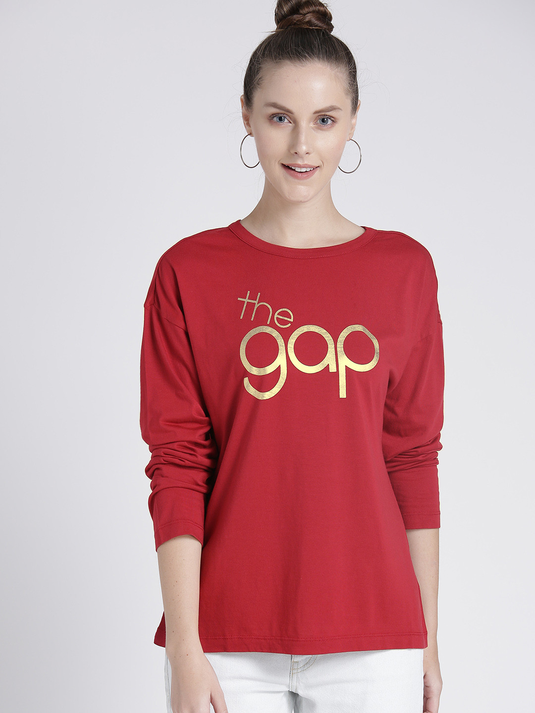 Buy GAP Women's Long Sleeve T Shirt Tshirts for Women 10313737 Myntra