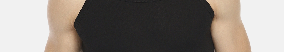 Buy SOLO Men Black Solid Innerwear Vests - Innerwear Vests for Men ...