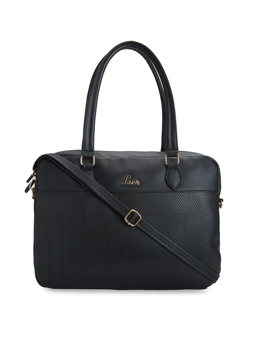 Buy Lavie Black Solid Handheld Bag Handbags for Women 10315363 Myntra
