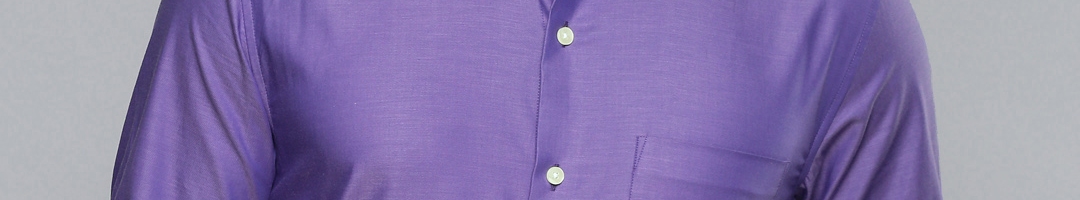 Buy Louis Philippe Men Purple Slim Fit Solid Formal Shirt - Shirts for Men 10316063 | Myntra