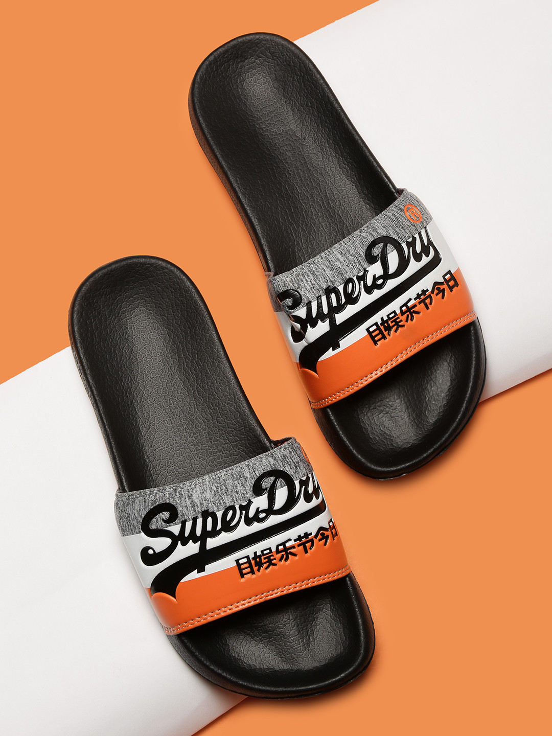 superdry flip flops orange
