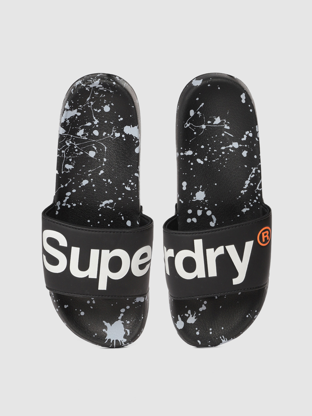Buy Superdry Men Black Printed Sliders - Flip Flops for Men 10323555 | Myntra