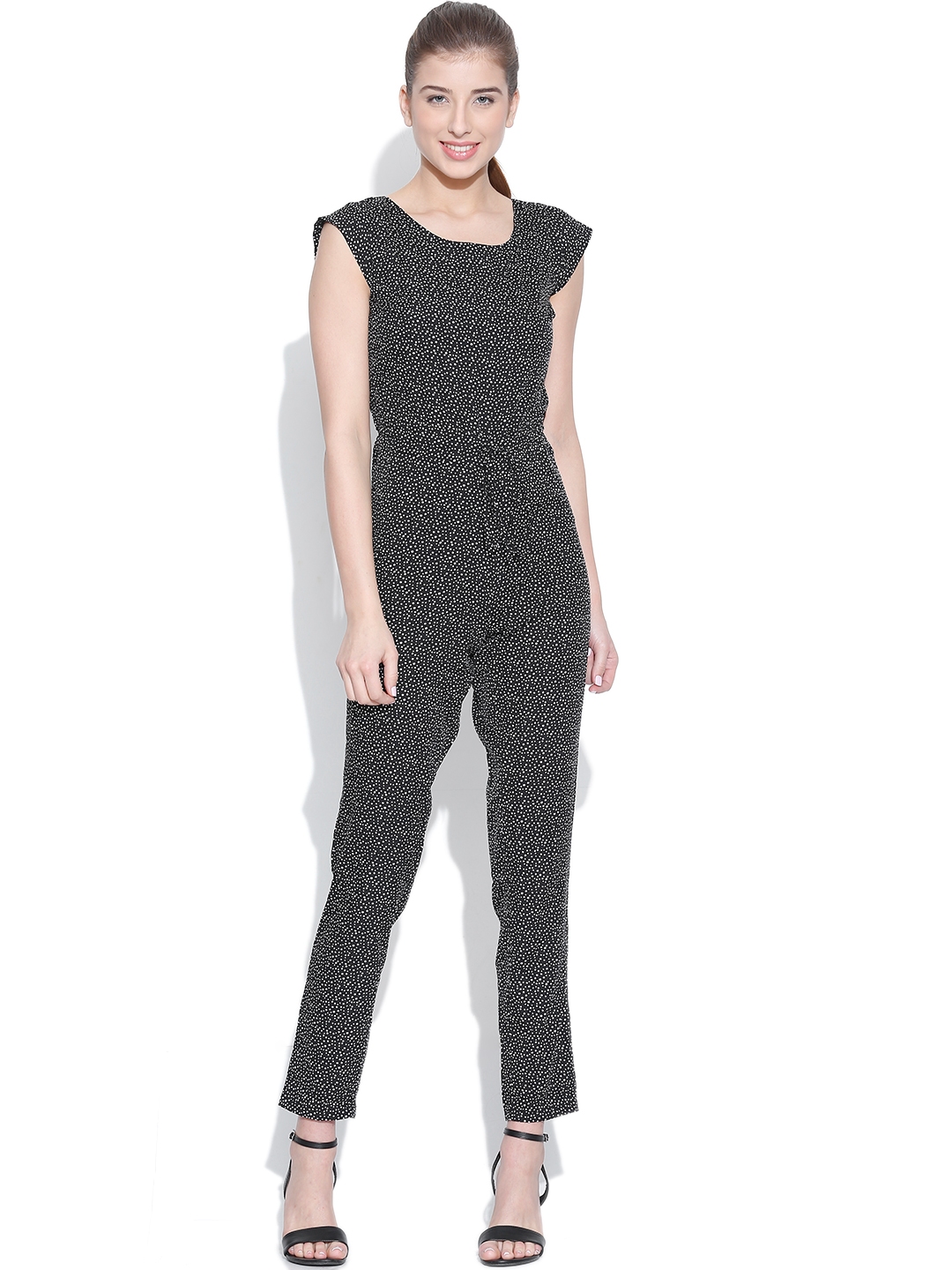 Buy Vero Moda Black Printed Basic Jumpsuit - Jumpsuit for Women 1032606 ...