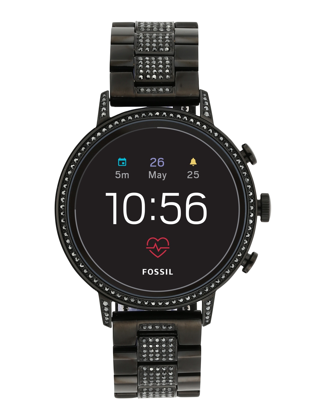 Fossil Women Black Venture Hr Smart Watch FTW6023 Price History