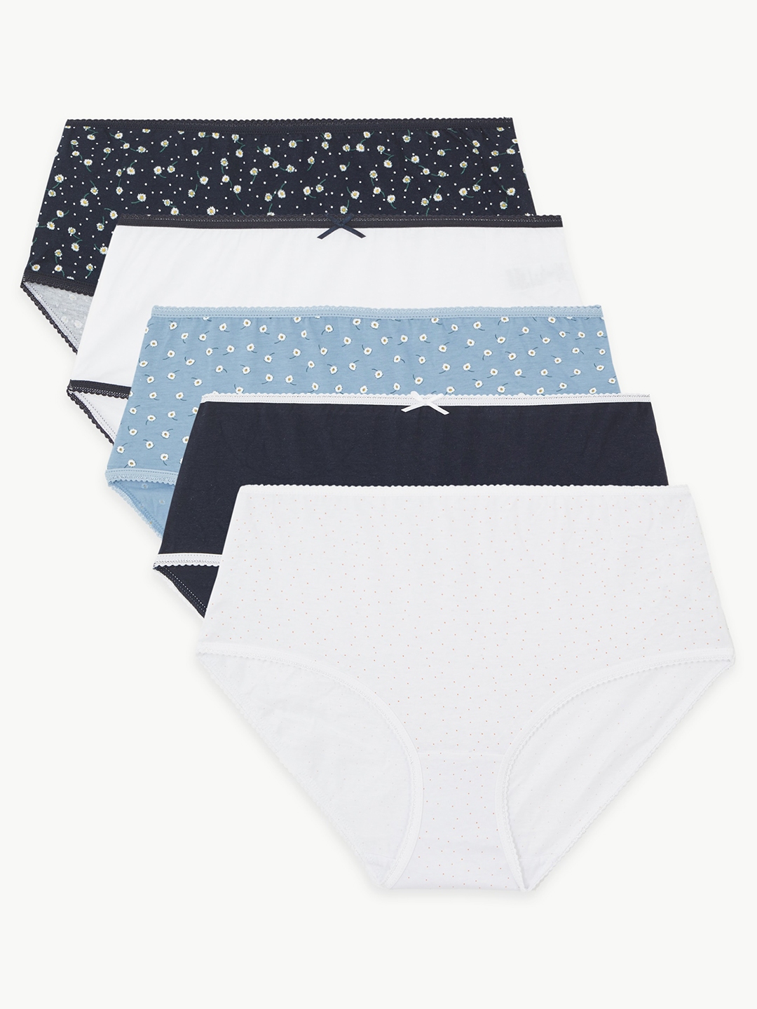 Buy Marks & Spencer Women Pack Of 5 Assorted Hipster Briefs T610380M Briefs for Women 10329275