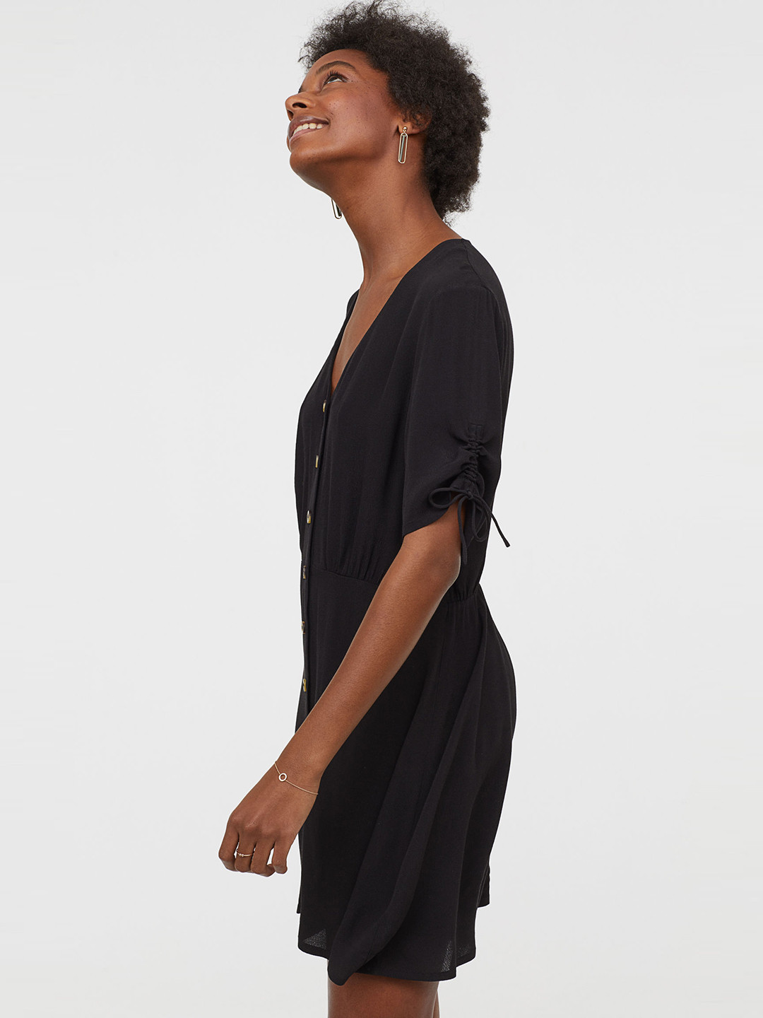 h&m crepe maxi dress