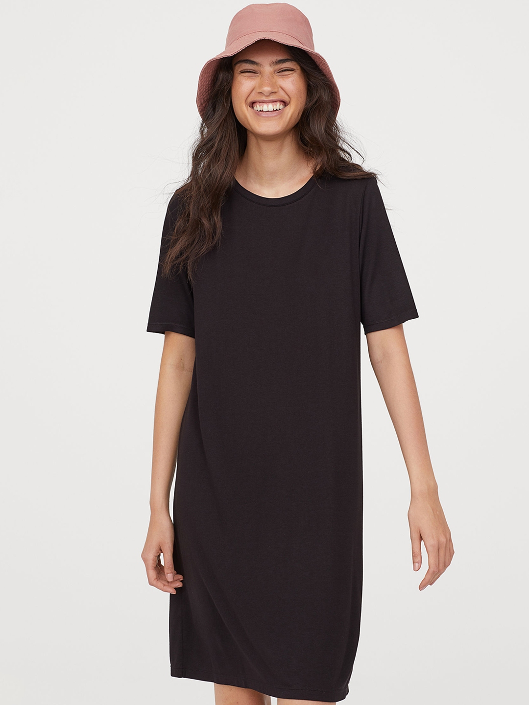 black tshirt dress womens