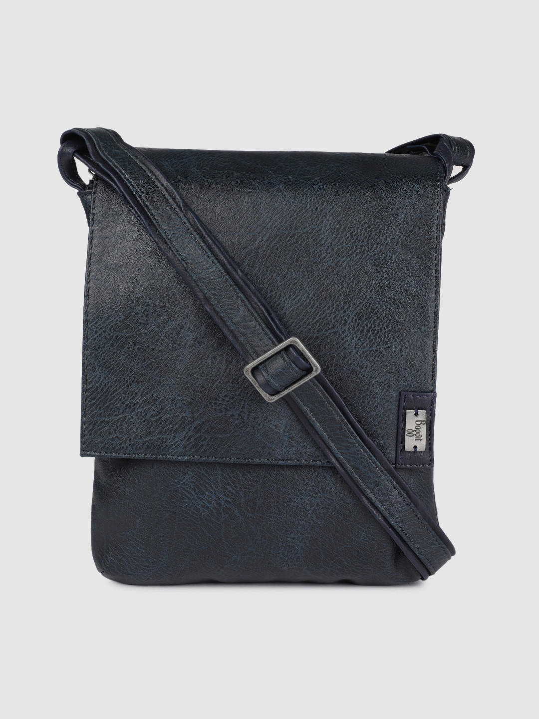 Buy Baggit Men Navy Blue Solid Messenger Bag Messenger Bag for Men