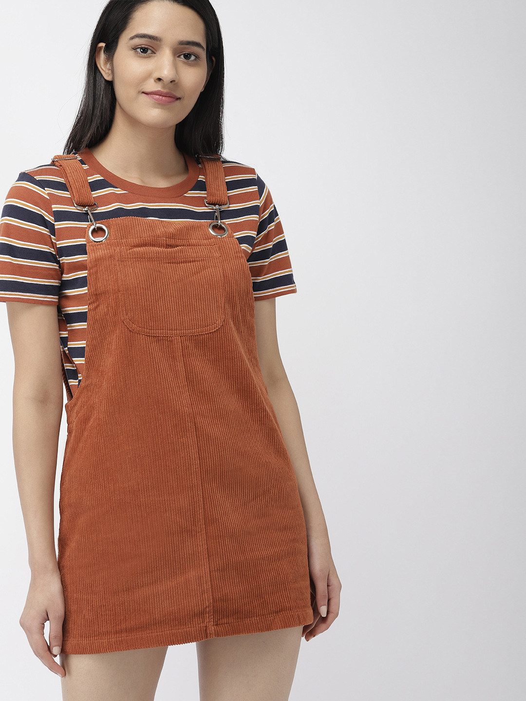 corduroy jumper dress women KJP Women's Sunflower Embroidered in Navy Blue L its the perfect base for any outfit. Women's Jumper Dress Savvy Corduroy