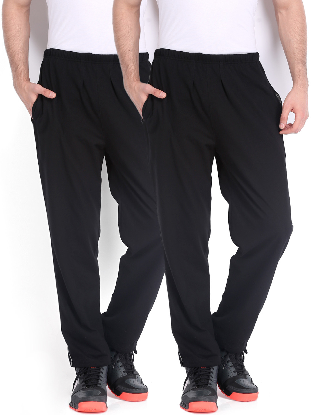 Buy Jockey 24 X 7 Men Pack Of 2 Black Lounge Pants 516701 2 Lounge