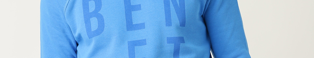 Buy United Colors Of Benetton Men Blue Printed Sweatshirt - Sweatshirts ...
