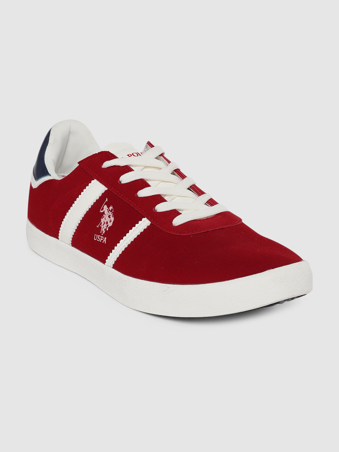 Buy U.S. Polo Assn. Men Red Sneakers Casual Shoes for Men 10338929
