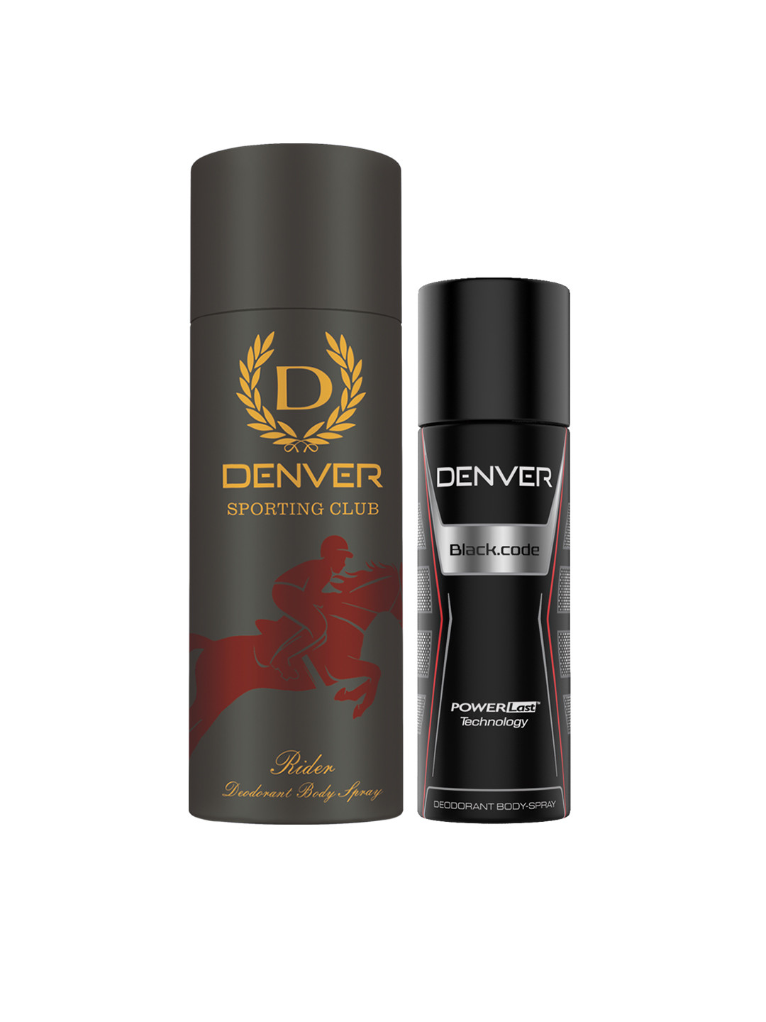 Buy Denver Men Set Of Deo Rider And Black Code Nano Deodrants