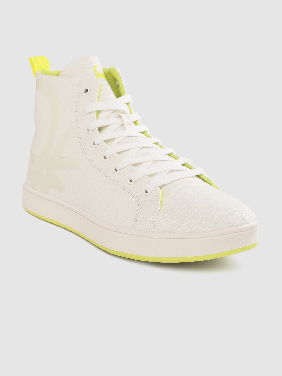 united benetton white shoes