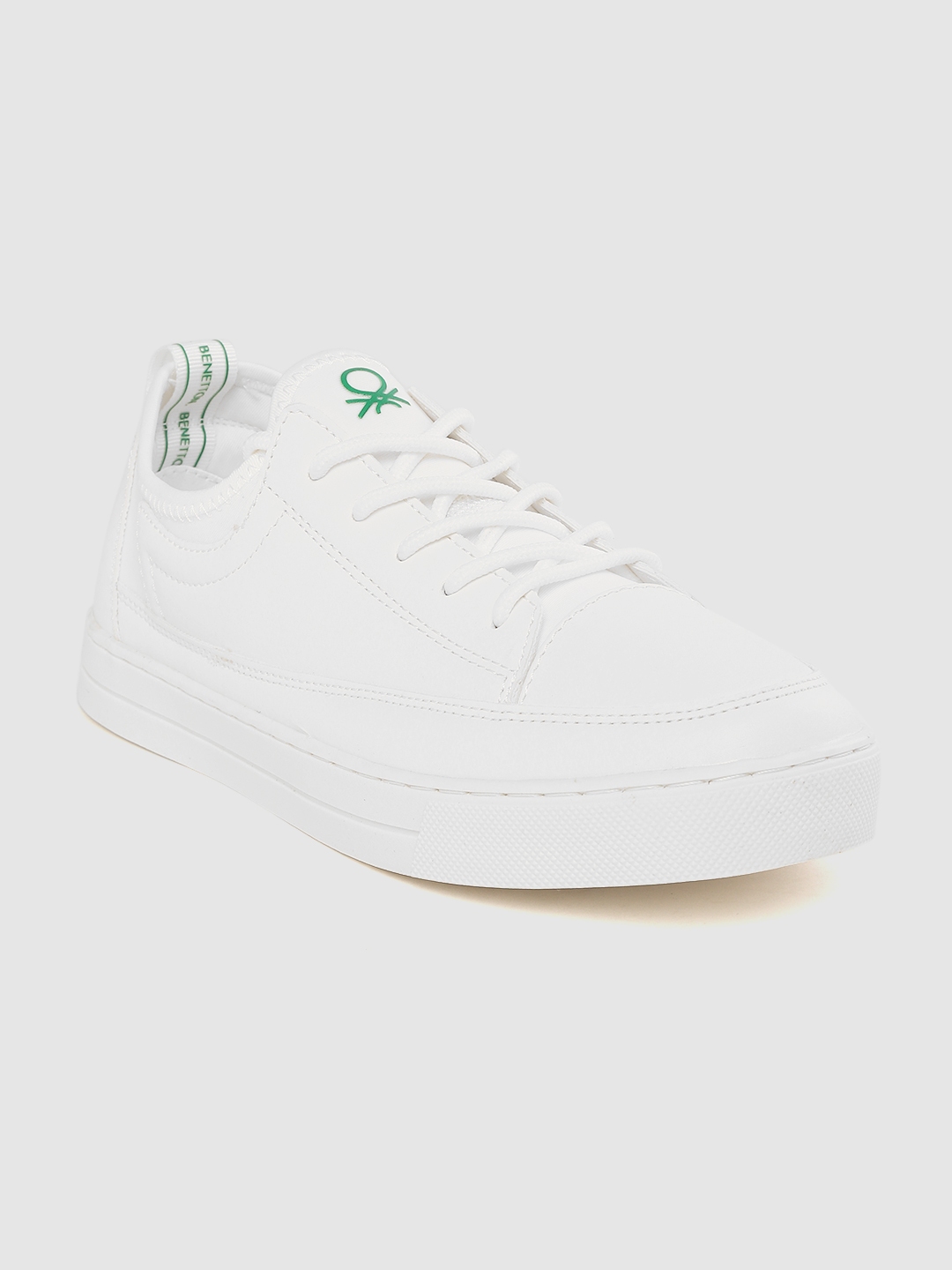 united benetton white shoes