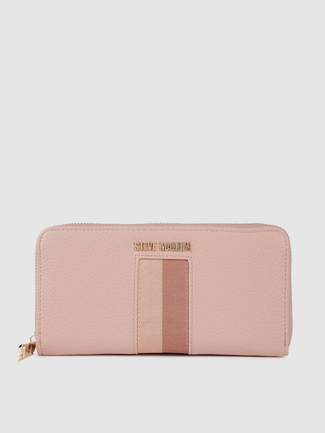 Buy Steve Madden Women Pink Solid Zip Around Wallet Wallets for Women