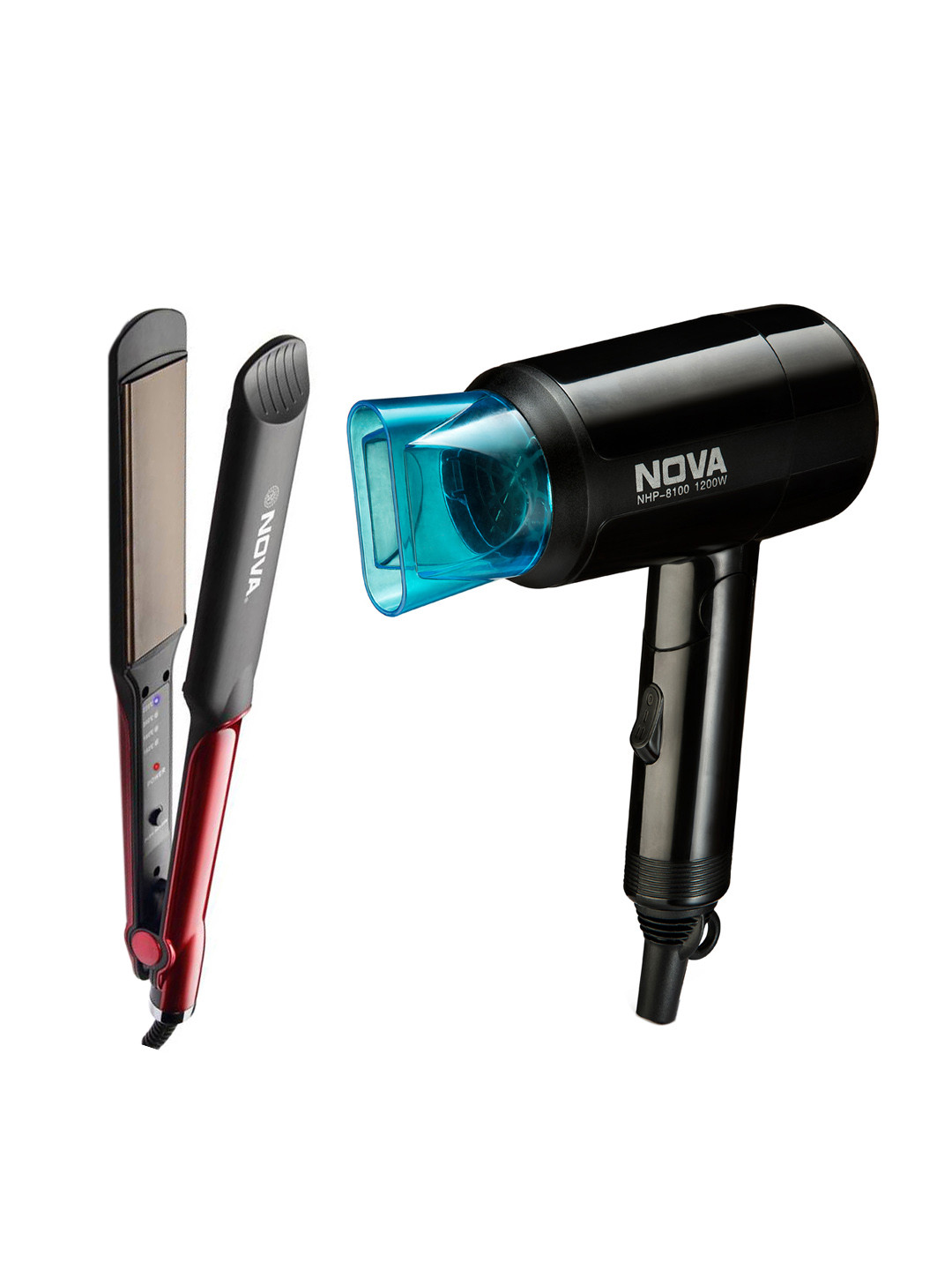Buy Nova Women Set Of Straightener & Hair Dryer Multi Styler for