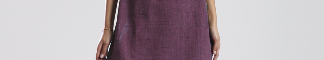 Buy Fabindia Purple Handwoven Kurta - Kurtas for Women 1034859 | Myntra