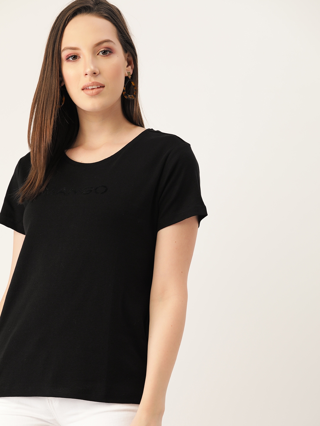 mango black tshirt