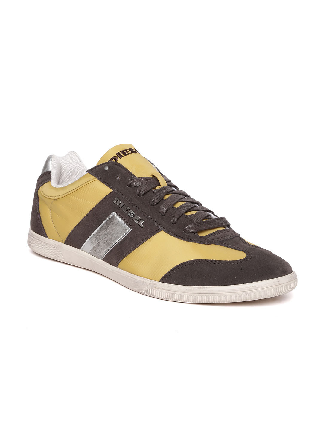 Buy DIESEL Men Mustard Yellow Suede Casual Shoes Casual Shoes for Men
