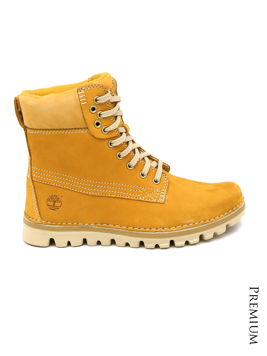 Buy Timberland Women Mustard Yellow Earthkeepers Leather Boots Boots