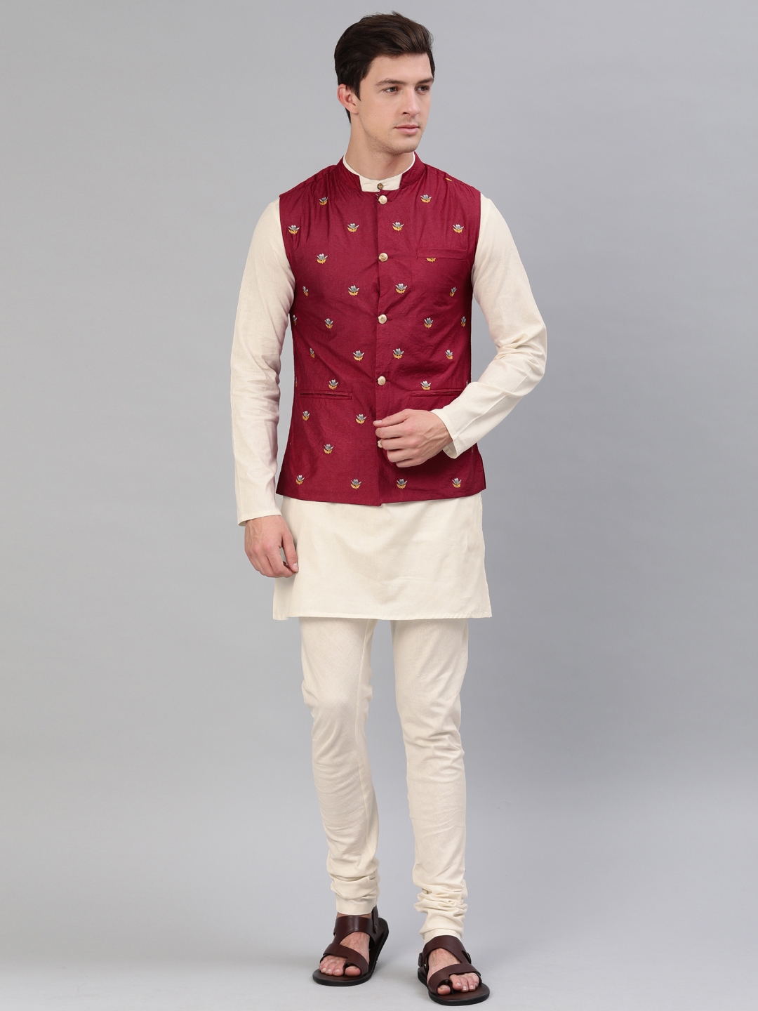 white kurta and jeans
