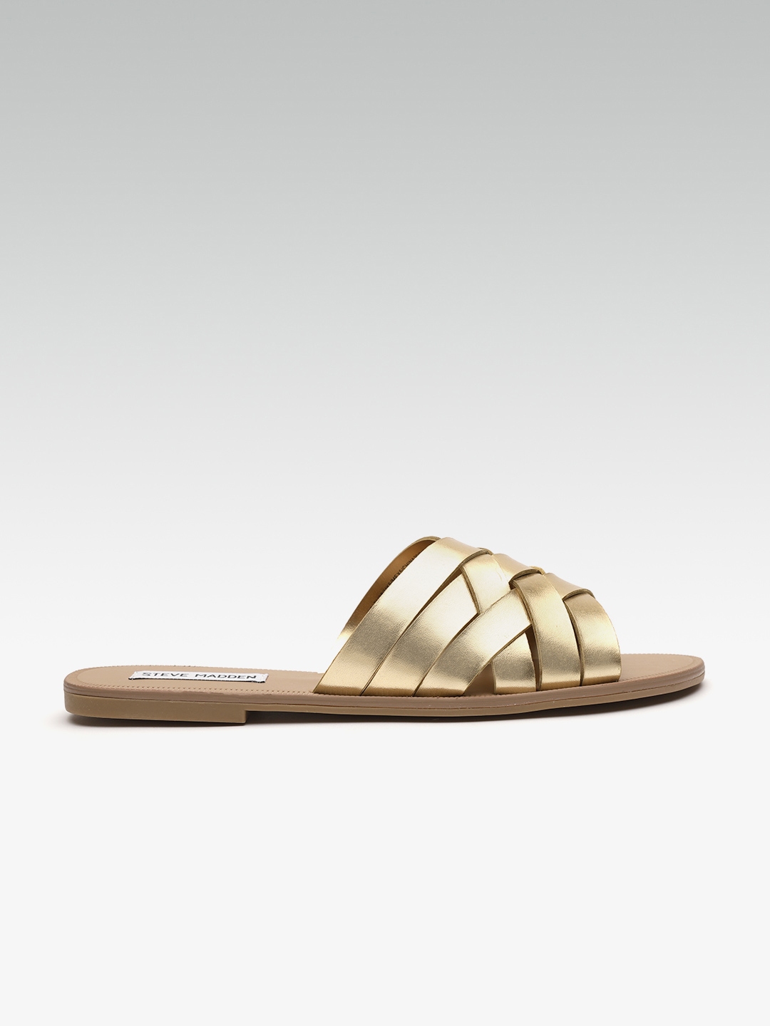 steve madden gold studded flats