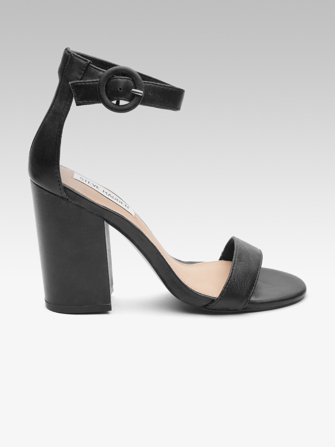 steve madden block heel black