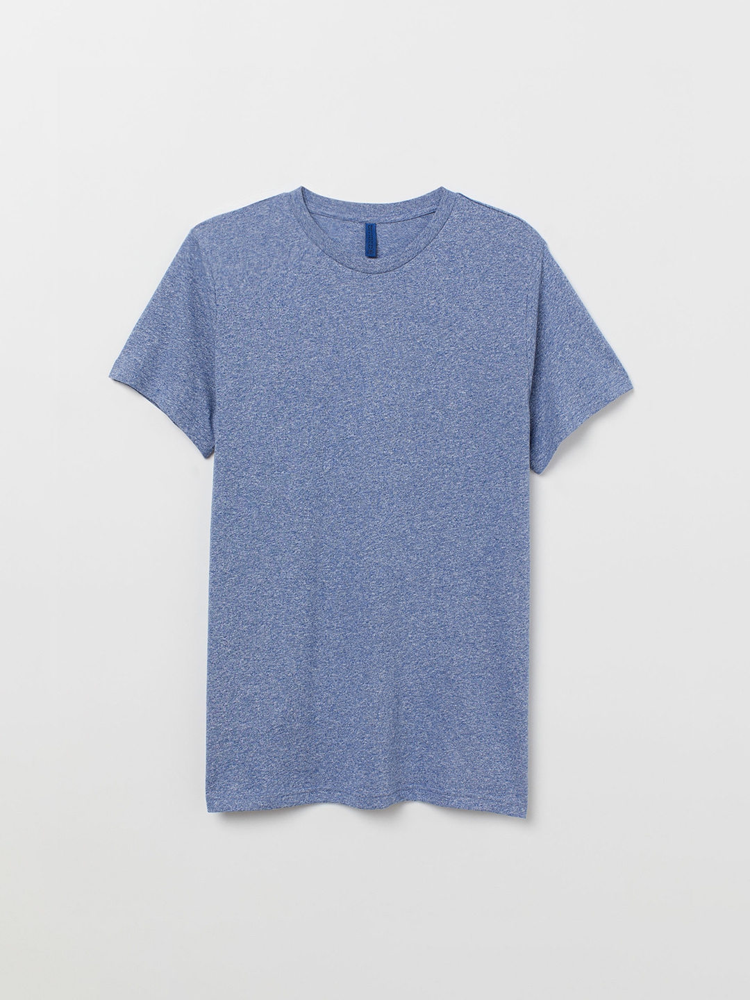 Buy H&M Men Blue Solid Cotton T Shirt Regular Fit Tshirts for Men 10360847 Myntra
