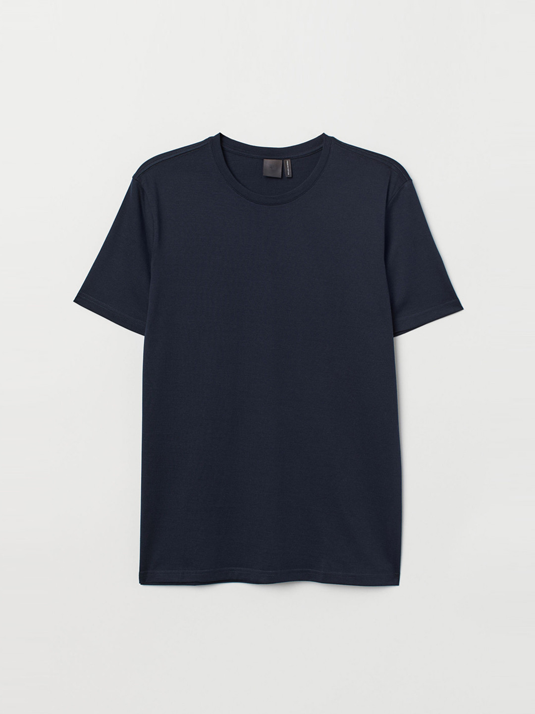 Buy HM Men Blue Solid Premium Cotton Pure Cotton T Shirt Tshirts for