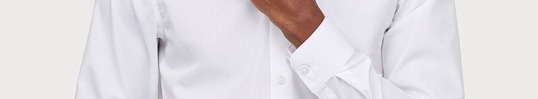 Buy H&M Men White Solid Premium Cotton Poplin Shirt - Shirts for Men ...