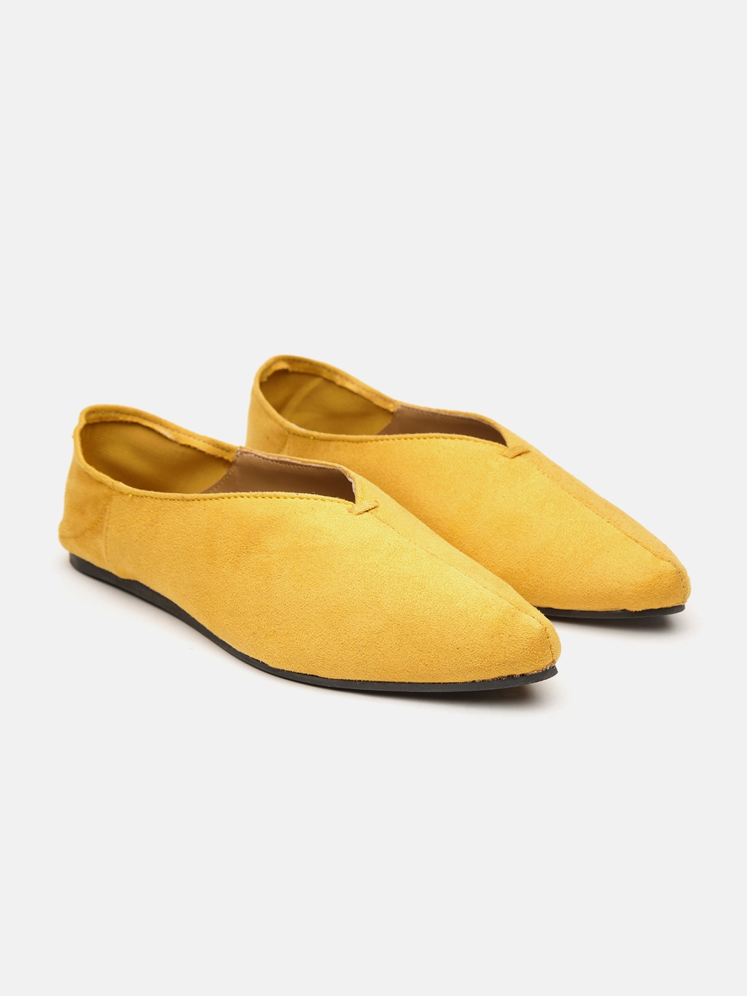 womens mustard yellow flats