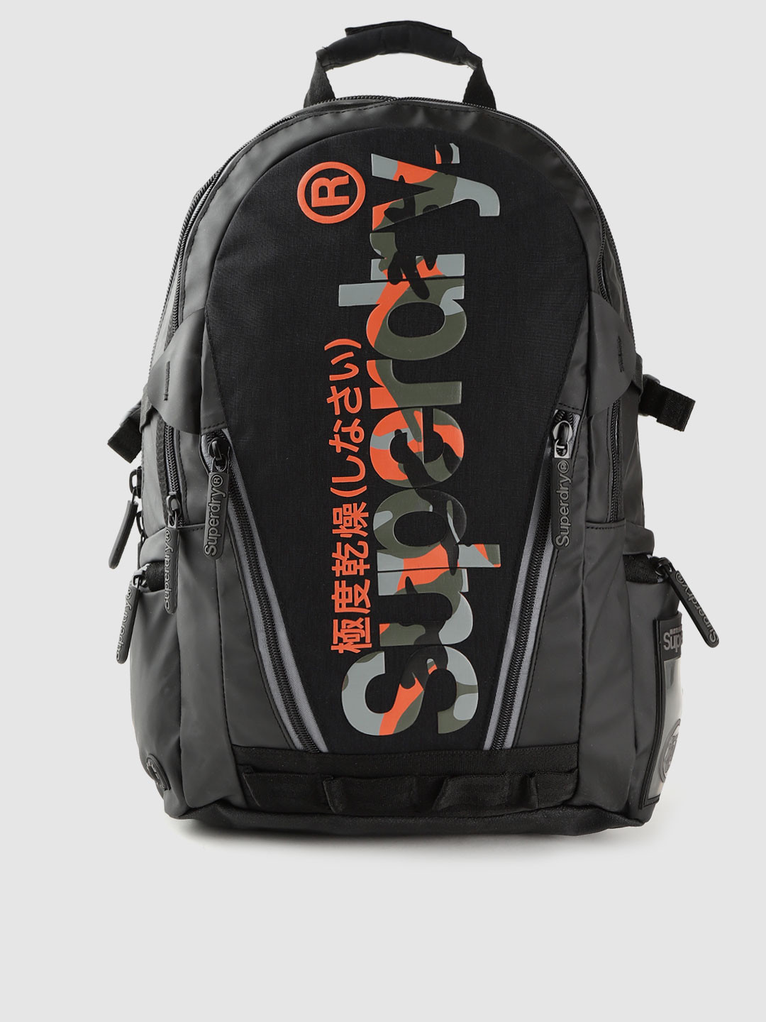Buy Superdry Men Black Brand Logo Print Laptop Backpack Backpacks for