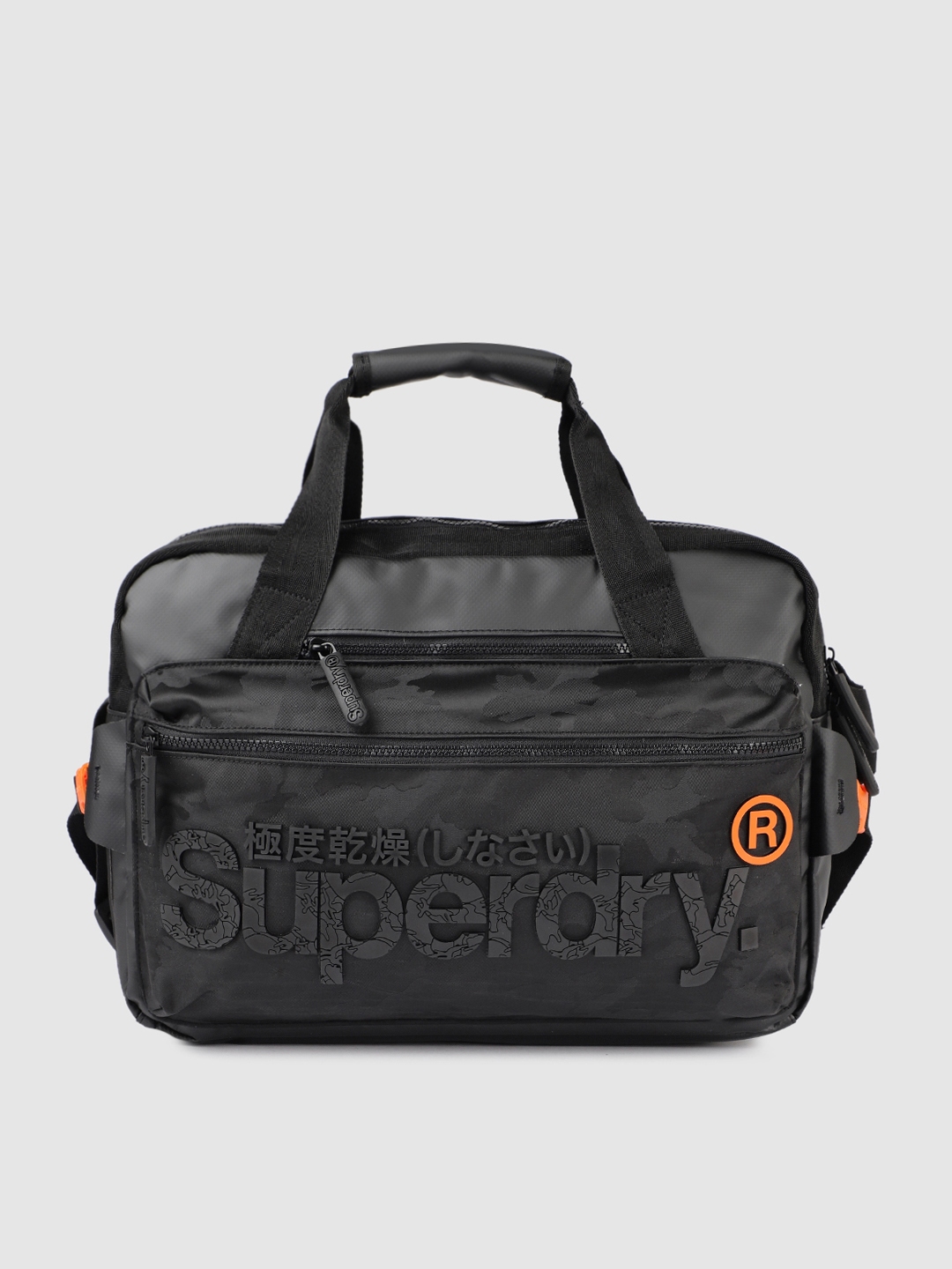 Buy Superdry Men Black Freeloader Solid Laptop Bag - Laptop Bag for Men ...