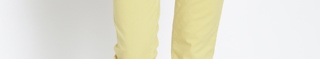 Buy U.S. Polo Assn. Women Yellow Comfort Fit Casual Trousers - Trousers ...