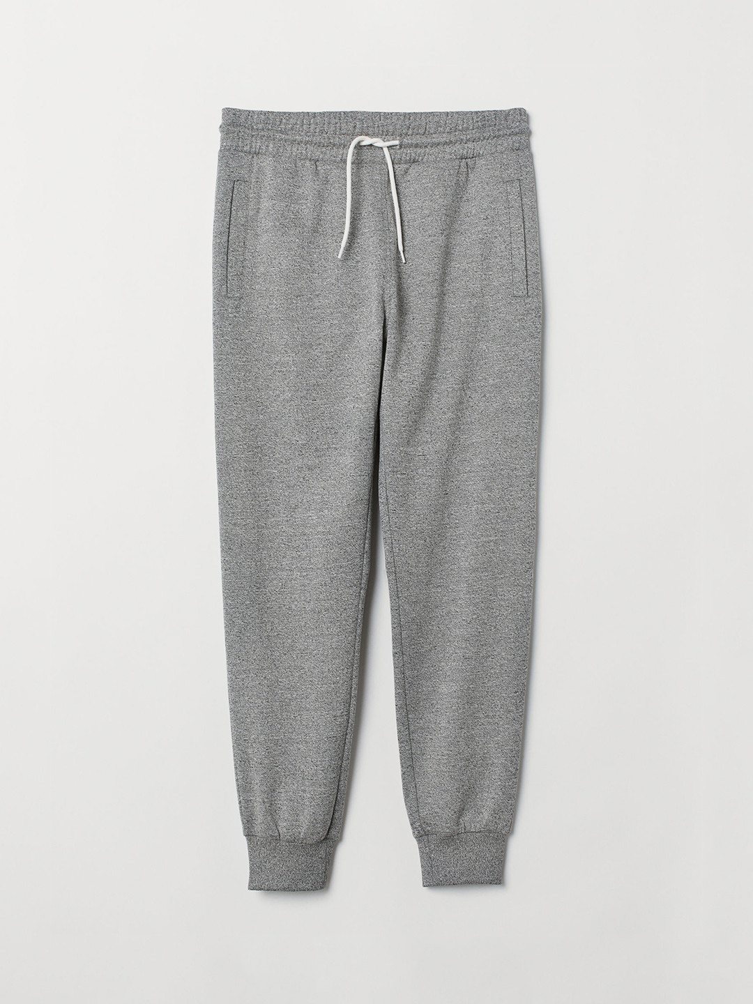 Buy H&M Men Grey Solid Joggers Trousers for Men 10373857 Myntra