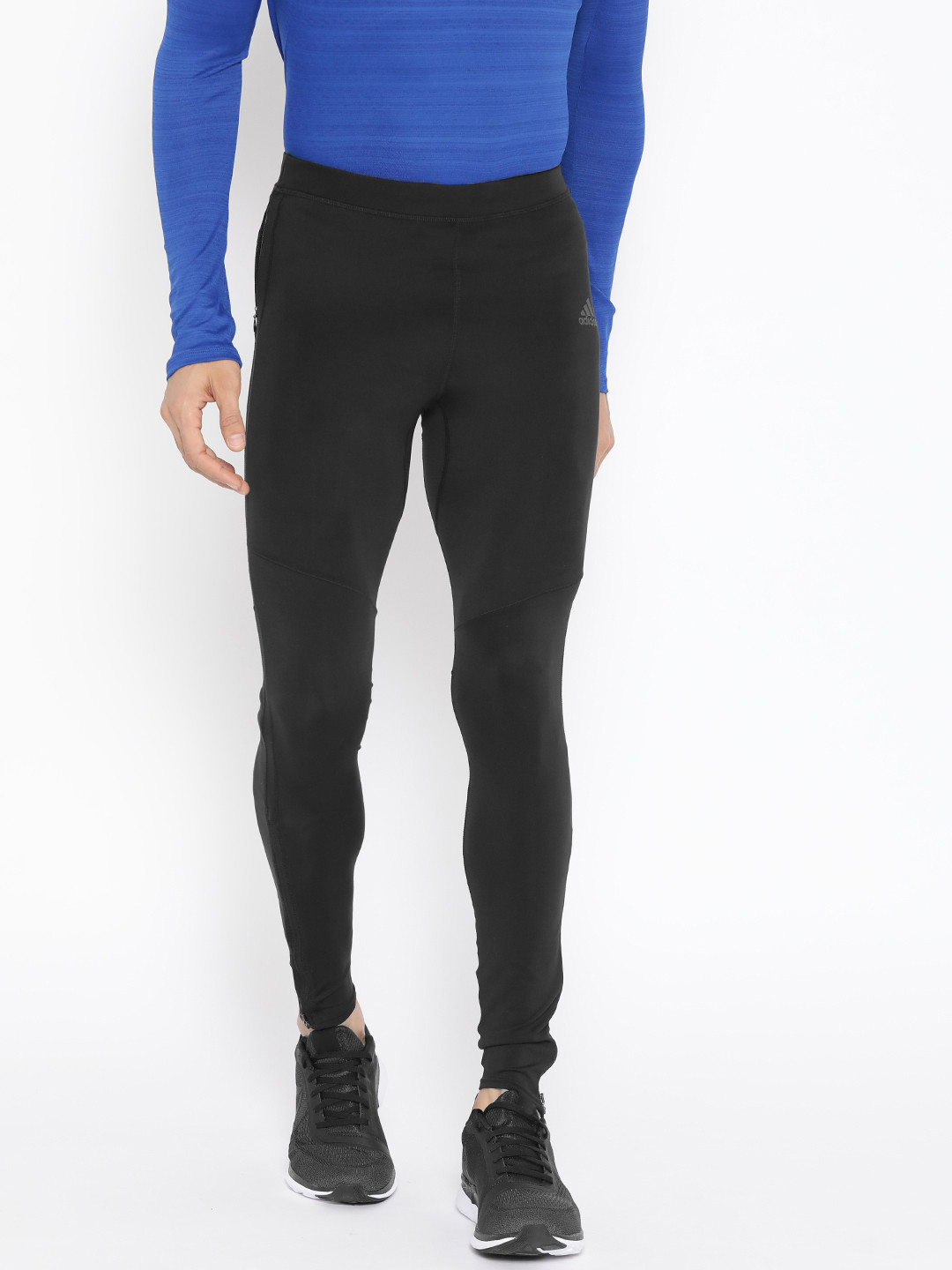 Buy ADIDAS Men Black Solid Own The Run Tights Tights for Men 10374881