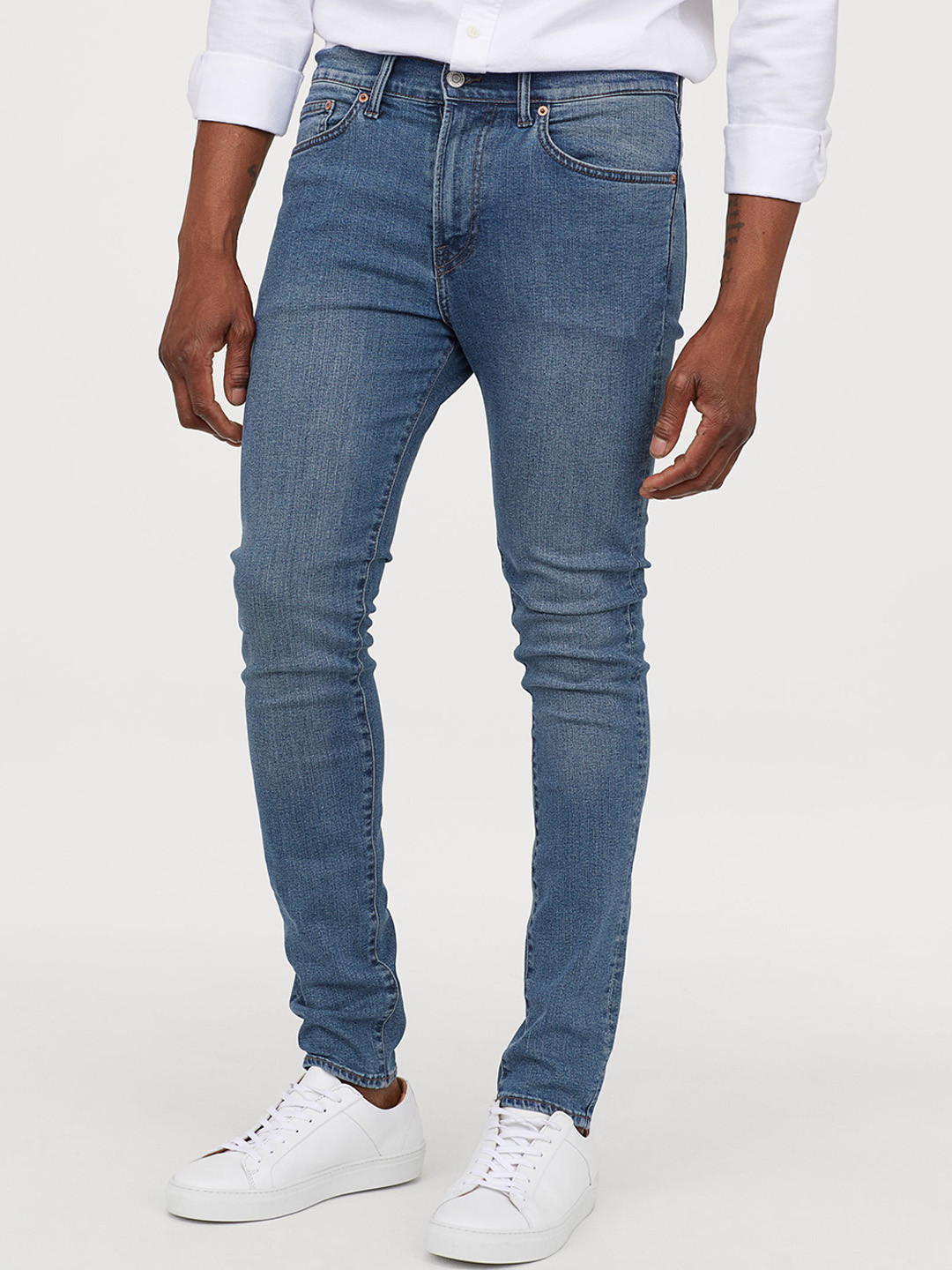 Buy H&M Men Blue Clean Look Skinny Jeans Jeans for Men 10376067 Myntra
