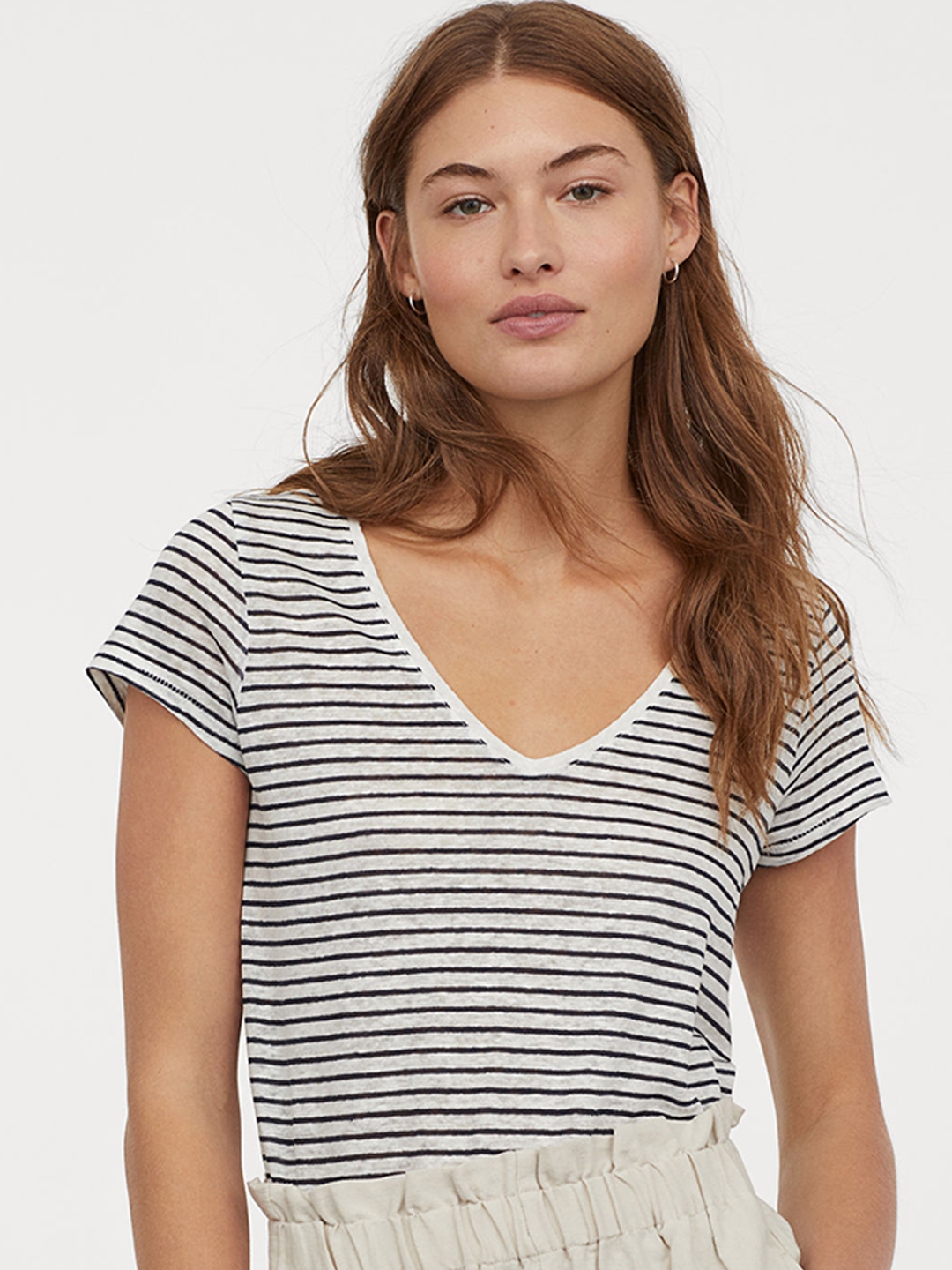 linen t shirt h&m