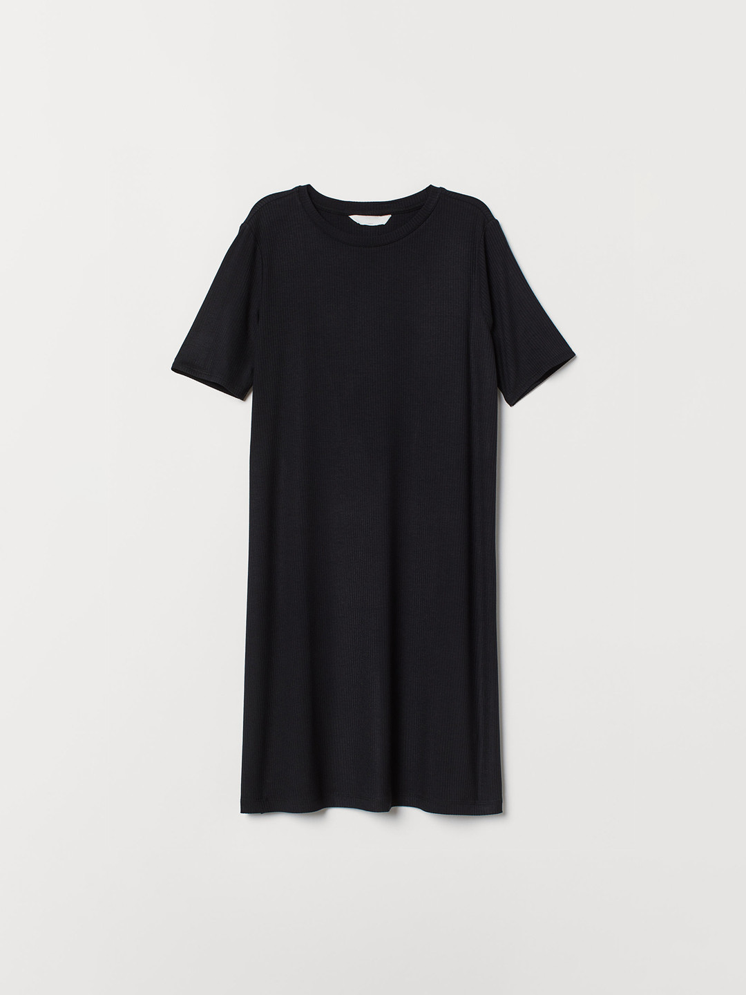 Buy H&M Women Black Self Design Short T Shirt Dress - Dresses for Women 10379041 | Myntra