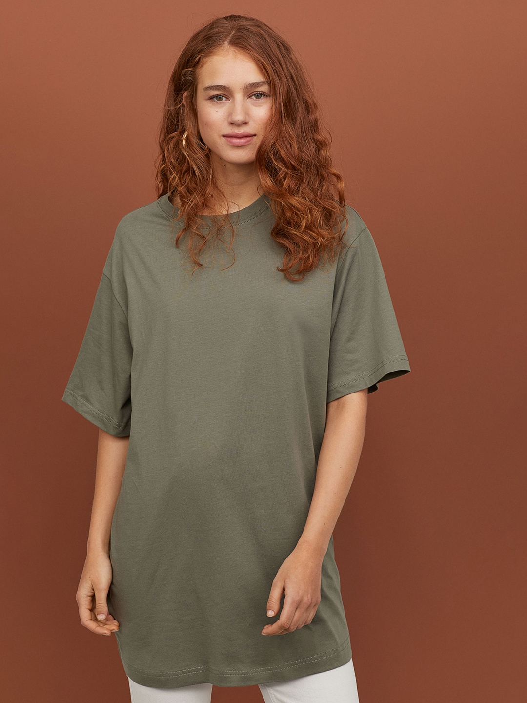 h&m green t shirt