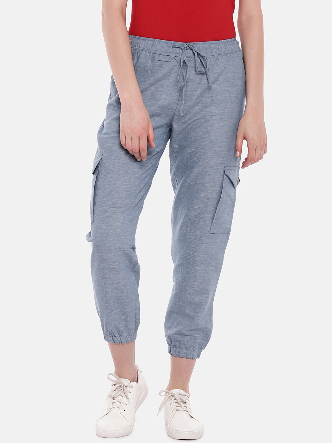plain cotton joggers